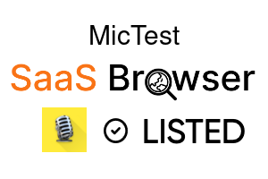 MicTest - SaaS Browser Verified Badge