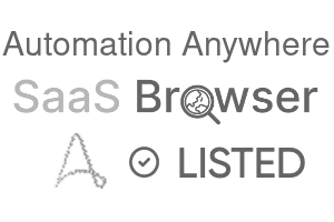 Automation Anywhere - SaaS Browser Verified Badge