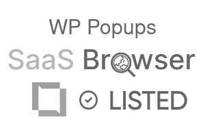 WP Popups - SaaS Browser Verified Badge