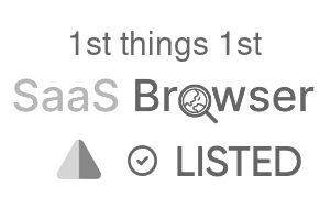 1st things 1st - SaaS Browser Verified Badge