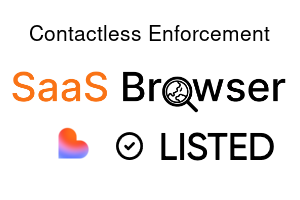 Contactless Enforcement - SaaS Browser Verified Badge
