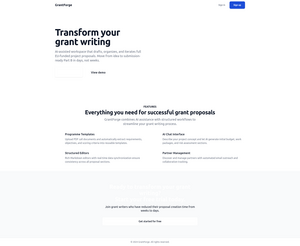 GrantForge Screenshot