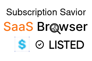 Subscription Savior - SaaS Browser Verified Badge