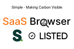 Simple - Making Carbon Visible - SaaS Browser Verified Badge