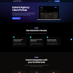 Instant Agency Client Portals Screenshot