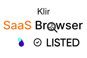Klir - SaaS Browser Verified Badge