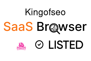 Kingofseo - SaaS Browser Verified Badge