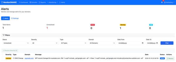 MonitorDMARC Screenshot 3