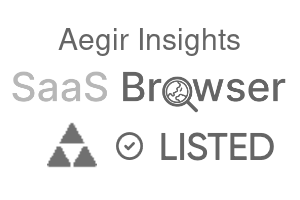 Aegir Insights - SaaS Browser Verified Badge