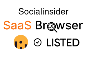 Socialinsider - SaaS Browser Verified Badge