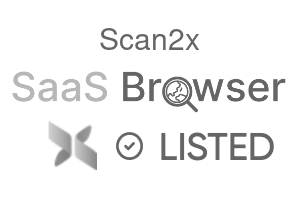 Scan2x - SaaS Browser Verified Badge