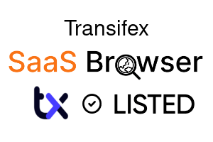 Transifex - SaaS Browser Verified Badge
