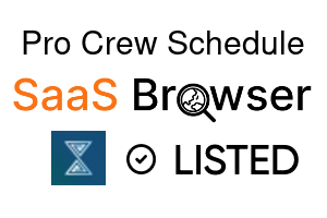Pro Crew Schedule - SaaS Browser Verified Badge