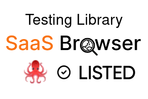 Testing Library - SaaS Browser Verified Badge
