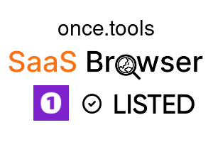 once.tools - SaaS Browser Verified Badge