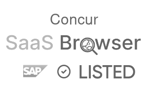Concur - SaaS Browser Verified Badge