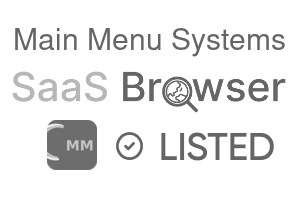 Main Menu Systems - SaaS Browser Verified Badge