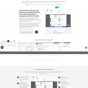 SharePoint Document Merge Screenshot