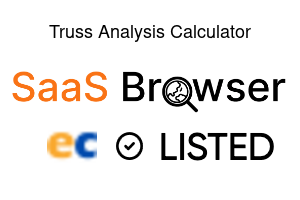 Truss Analysis Calculator - SaaS Browser Verified Badge