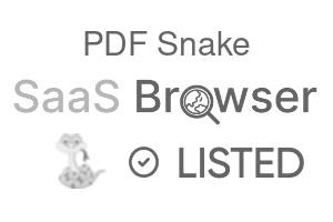 PDF Snake - SaaS Browser Verified Badge