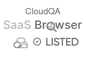 CloudQA - SaaS Browser Verified Badge