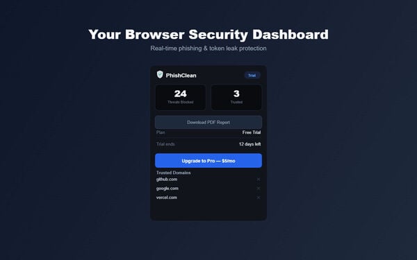 PhishClean Screenshot 1