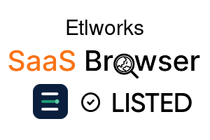 Etlworks - SaaS Browser Verified Badge