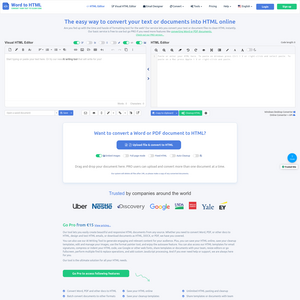Word To HTML Screenshot