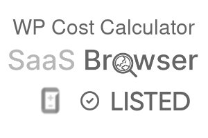 WP Cost Calculator - SaaS Browser Verified Badge