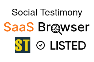 Social Testimony - SaaS Browser Verified Badge