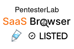 PentesterLab - SaaS Browser Verified Badge