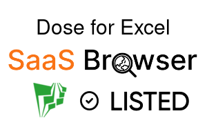 Dose for Excel - SaaS Browser Verified Badge