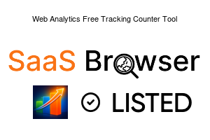 Web Analytics Free Tracking Counter Tool - SaaS Browser Verified Badge