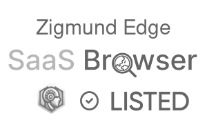 Zigmund Edge - SaaS Browser Verified Badge