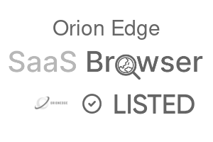 Orion Edge - SaaS Browser Verified Badge