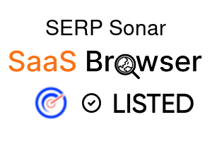 SERP Sonar - SaaS Browser Verified Badge
