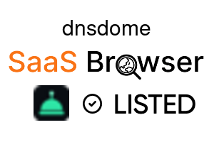 dnsdome - SaaS Browser Verified Badge