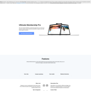 Ultimate Membership Pro Screenshot