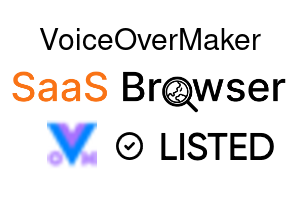 VoiceOverMaker - SaaS Browser Verified Badge