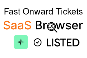 Fast Onward Tickets - SaaS Browser Verified Badge