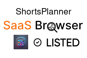 ShortsPlanner - SaaS Browser Verified Badge