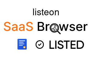 listeon - SaaS Browser Verified Badge