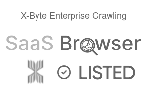 X-Byte Enterprise Crawling - SaaS Browser Verified Badge