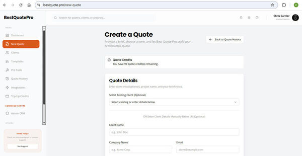 Best Quote Pro Screenshot 2