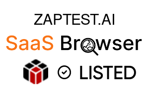 ZAPTEST.AI - SaaS Browser Verified Badge