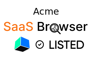 Acme - SaaS Browser Verified Badge