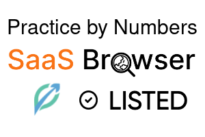 Practice by Numbers - SaaS Browser Verified Badge