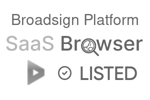 Broadsign Platform - SaaS Browser Verified Badge