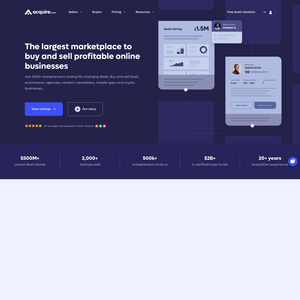 Acquire.com Screenshot
