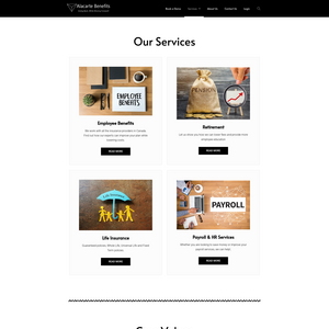 A La Carte Benefits Screenshot